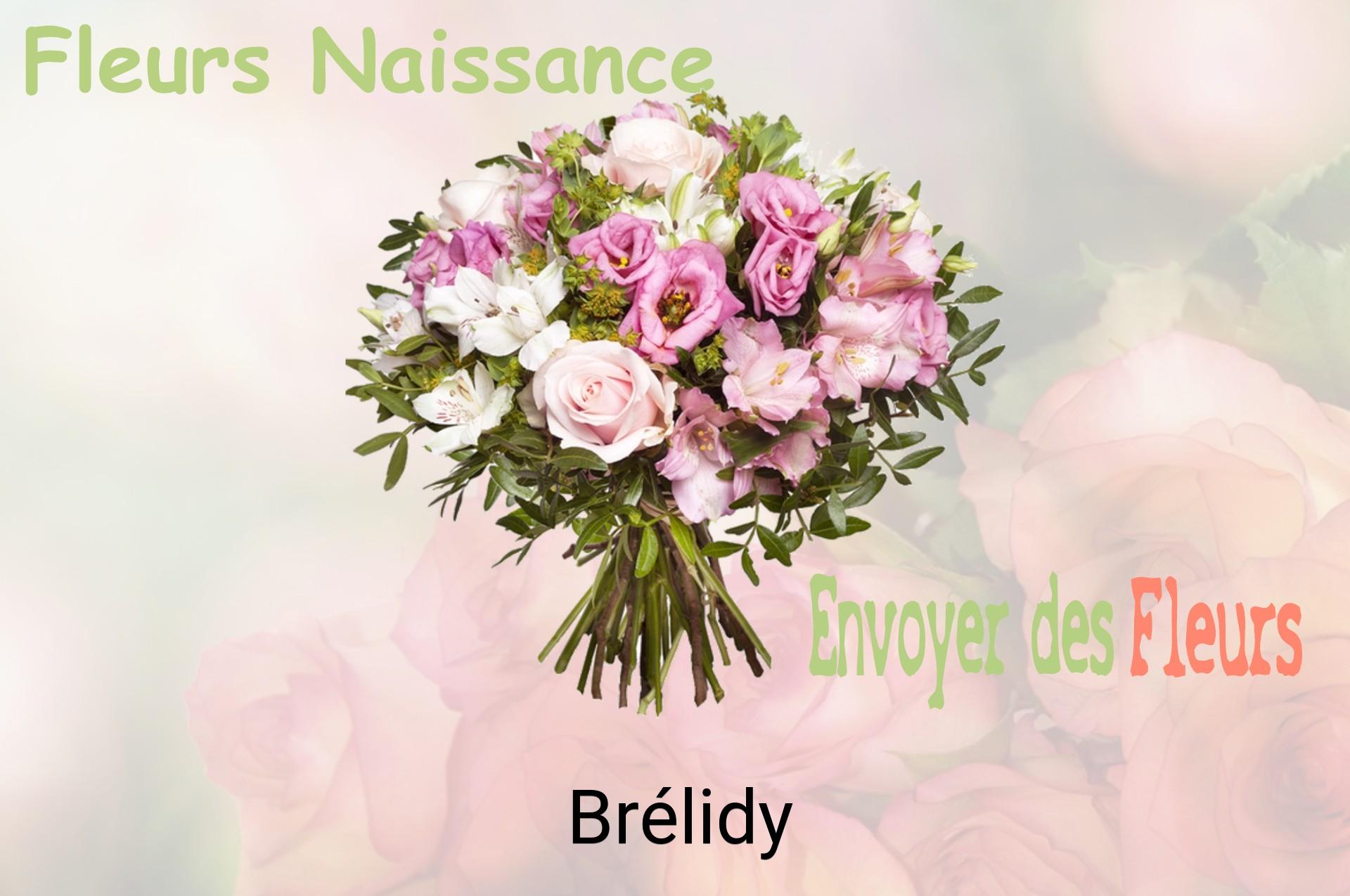 Bouquet de fleurs de naissance livré à Brélidy